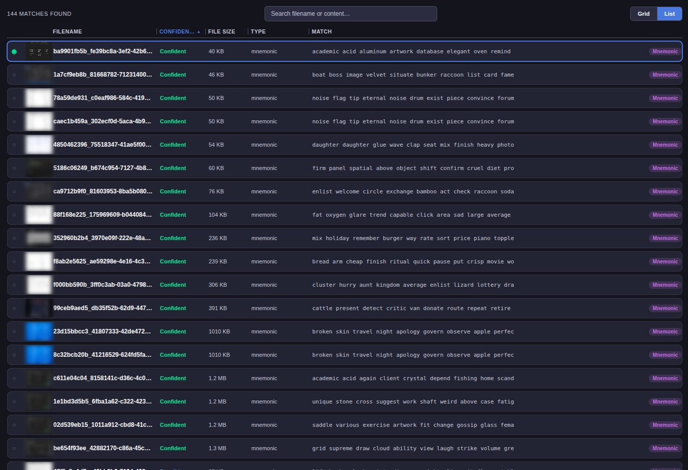 BitShot results